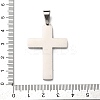 304 Stainless Steel Religion Jesus Cross Pendants STAS-F323-09P-3