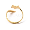304 Stainless Steel Open Cuff Rings LS-RJEW-Q808-02F-G-3