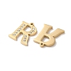 Real 14K Gold Plated 304 Stainless Steel Pendants STAS-L022-157G-R-2