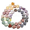 6 Styles Natural Topaz Jade & Rhodonite & Green Aventurine & Red Jasper & Sodalite & Amethyst Beads Strands G-F811-A03-02-3