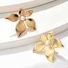 304 Stainless Steel & ABS Plastic Imitation Pearl Flower Stud Earrings LS-EJEW-S253-23G-5