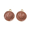 304 Stainless Steel Enamel Pendants STAS-L316-15G-1