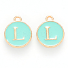 Golden Plated Alloy Enamel Charms LS-ENAM-S118-05L-1