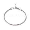 Non-Tarnish 304 Stainless Steel Bone Rope Chain Bracelet for Women LS-BJEW-I311-01B-P-1