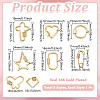 8Pcs 8 Styles Brass Micro Pave Cubic Zirconia Screw Carabiner Lock Charms KK-GA0002-01-2