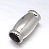 Tarnish Resistant 304 Stainless Steel Magnetic Clasps with Glue-in Ends STAS-M200-D-01-2