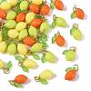36Pcs 3 Colors Lemon Acrylic Pendants PALLOY-FS00059-01-2