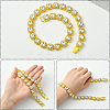 1Pc Zinc Alloy Pave Square Clear Glass Tennis Necklaces for Womem NJEW-SP0001-07G-3