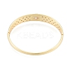 Cubic Zirconia Oval Hinged Bangle BJEW-G651-10G-04-2