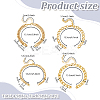 4Pcs 4 Styles Rack Plating Brass Twisted Chain Bracelet Making KK-PH0010-82-4
