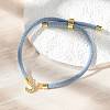 Adjustable Nylon Cord Bracelets X-BJEW-C096-01G-10-1