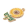 Thanksgiving Day Alloy Enamel Pendants ENAM-D060-01I-KCG-3