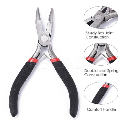 Carbon Steel Bent Nose Jewelry Plier for Jewelry Making Supplies P021Y-1