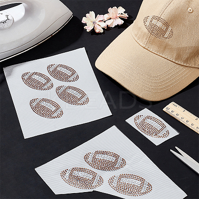 Glitter Hotfix Rhinestone(Hot Melt Adhesive On The Back) ABAG-WH0496-48A-1
