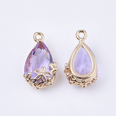 Transparent Glass Pendants LS-X-GLAA-T007-05D-1