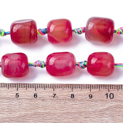 Natural Agate Beads Strands G-P605-G01-01-1