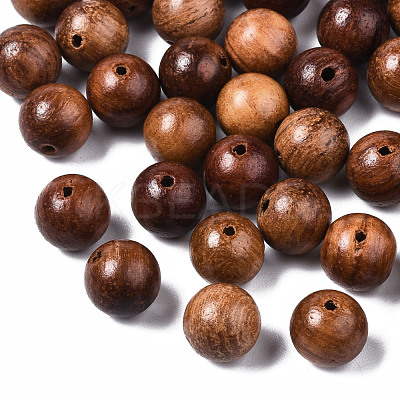 Natural Wood Beads WOOD-S666-8mm-01-1
