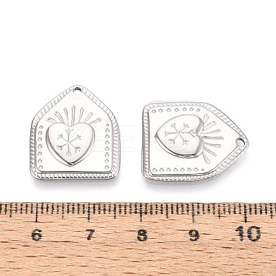 304 Stainless Steel Pendants STAS-T067-82P-1