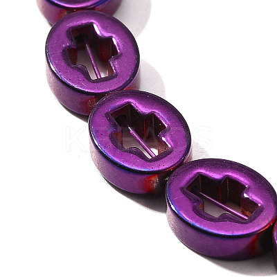 Electroplated Synthetic Non-magnetic Hematite Beads Strands G-L613-Z01-02C-1