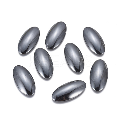 Non-magnetic Synthetic Hematite Cabochons G-P162-04-15x30mm-1