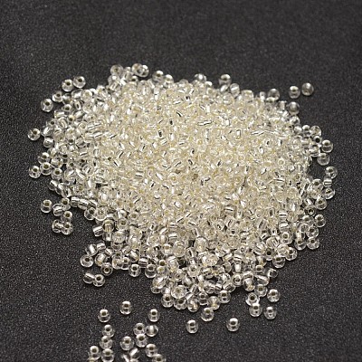 6/0 Transparent Glass Round Seed Beads LS-X-SEED-J010-F6-21-1