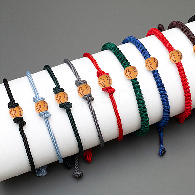 600Pcs Imitation Wood Acrylic Beads SACR-DC0001-10-1