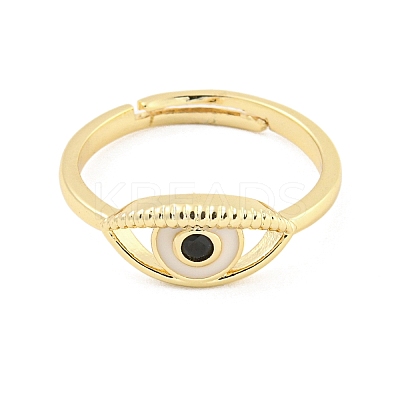 304 Stainless Steel Cubic Zirconia Adjustable Ring RJEW-S406-06G-1