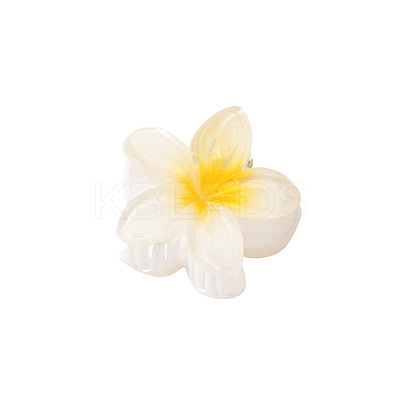 Flower Shape Plastic Claw Hair Clips PW-WG52864-01-1