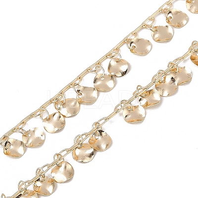 Handmade Brass Flat Round Chains CHC-Z001-03KCG-1