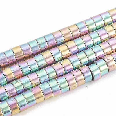 Electroplate Non-magnetic Synthetic Hematite Beads Strands G-T061-141D-1