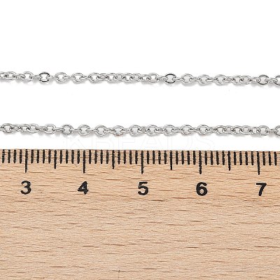 Tarnish Resistant 304 Stainless Steel Cable Chain Necklace Making STAS-P045-05P-1