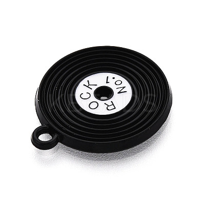 Spray Painted Alloy Enamel Pendants ENAM-T024-31-1