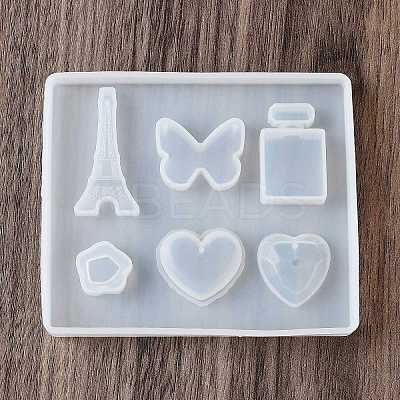 Butterfly & Heart & Bottle DIY Silhouette Silicone Pendant Molds LS-SIMO-H019-04A-1