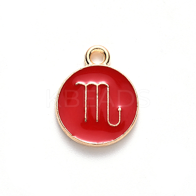 Alloy Enamel Pendants LS-ENAM-S124-01B-07L-1