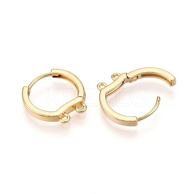 Brass Hoop Earring Finding KK-N261-60G-1