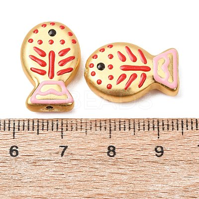 Baking Paint Glass Enamel Beads GLAA-B035-01E-1