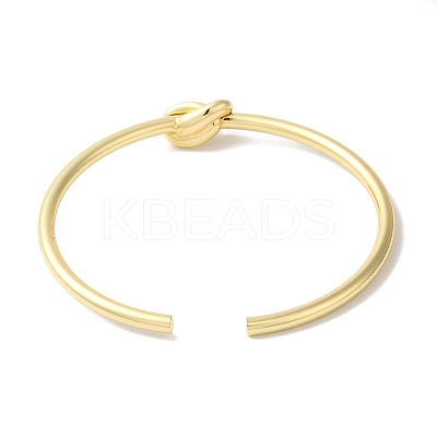 Brass Open Cuff Bangles BJEW-C070-06G-1