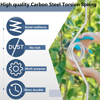16Pcs High Carbon Steel Torsion Spring FIND-BC0005-23-1
