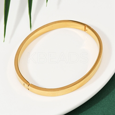 201 Stainless Steel Bangles for Women BJEW-B138-05G-1