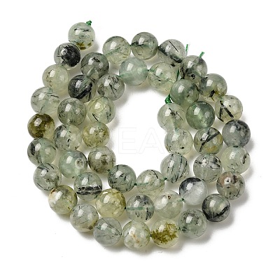 Natural Prehnite Beads Strands LS-G-G457-8mm-03-1