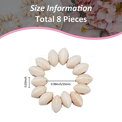 Wooden Beaded Napkin Rings AJEW-FH00005-1