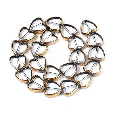 Electroplate Glass Beads Strands EGLA-T021-23B-1