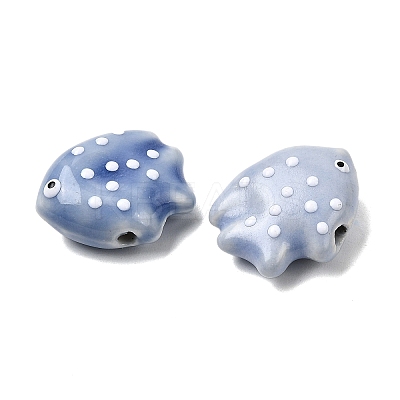 Handmade Porcelain Beads PORC-K010-06J-1