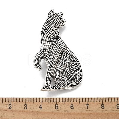 Persian Cat Alloy Brooches JEWB-Q004-03AS-1