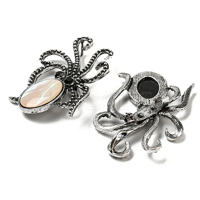 Natural Paua Shell/Abalone Shell Octopus Brooch FIND-Z032-03A-1