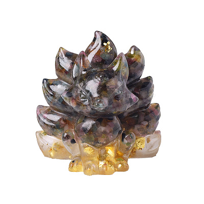 Resin Nine-tailed Fox Figurines PW-WG24723-02-1