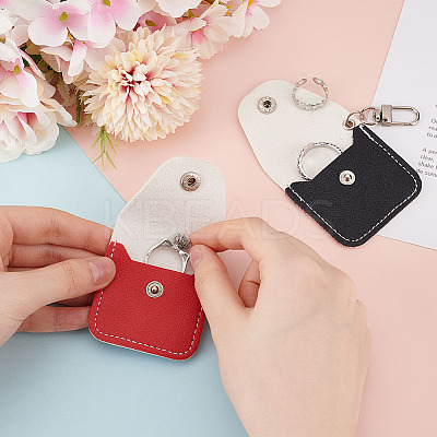 4Pcs 2 Colors PU Imitation Leather Coin Bags AJEW-GL0002-51-1