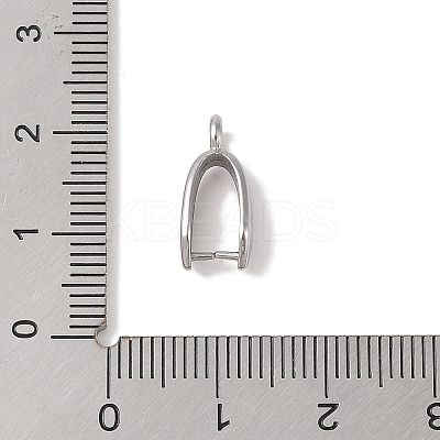 Non-Tarnish 304 Stainless Steel Ice Pick Pinch Bails LS-STAS-Z058-01P-06-1