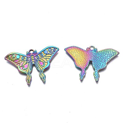 Rainbow Color Alloy Pendants PALLOY-N156-157-NR-1
