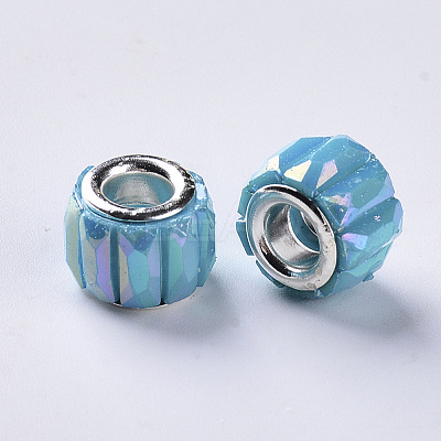 Opaque Resin European Beads RPDL-Q023-A-A-1